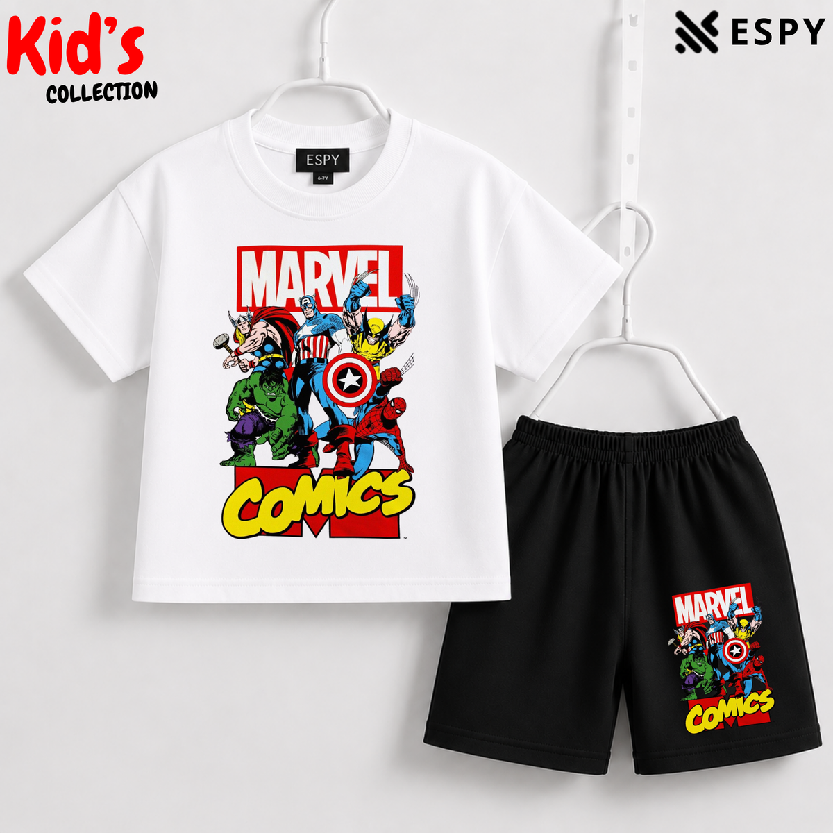 Premium Cotton Kids Co-Ord Set | Drop Shoulder T-Shirt & Shorts