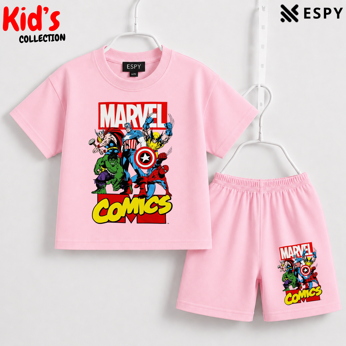 Premium Cotton Kids Co-Ord Set | Drop Shoulder T-Shirt & Shorts