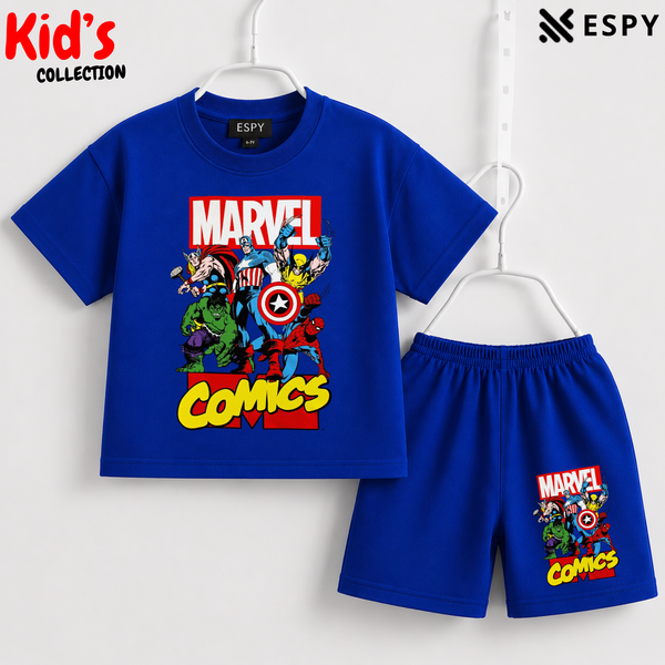 Premium Cotton Kids Co-Ord Set | Drop Shoulder T-Shirt & Shorts