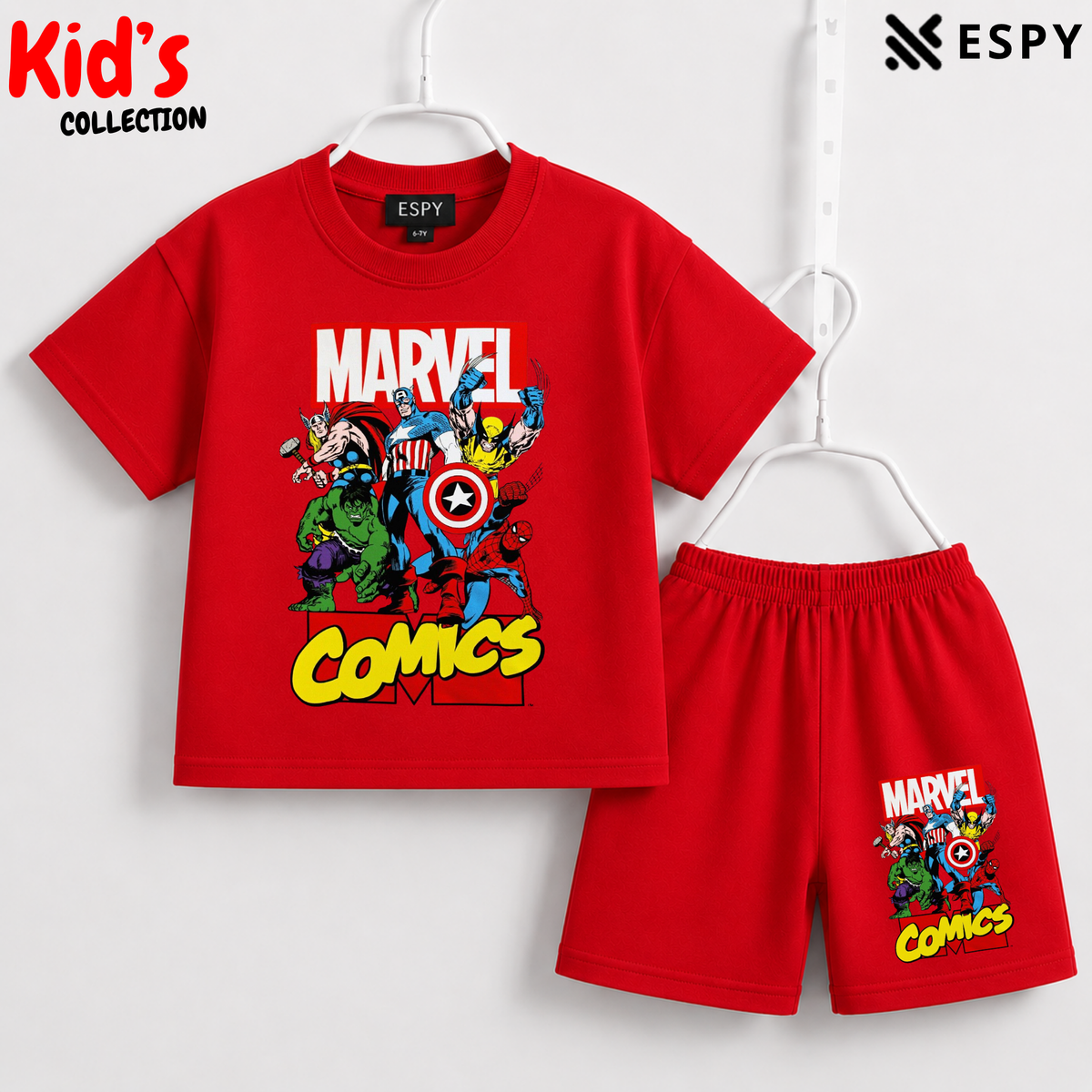 Premium Cotton Kids Co-Ord Set | Drop Shoulder T-Shirt & Shorts