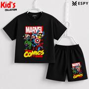 Premium Cotton Kids Co-Ord Set | Drop Shoulder T-Shirt & Shorts