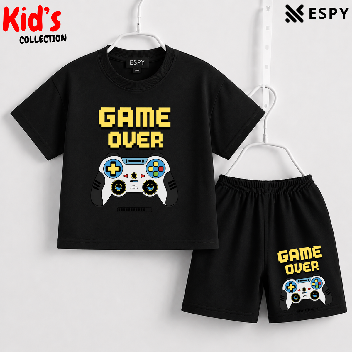 Premium Cotton Kids Co-Ord Set | Drop Shoulder T-Shirt & Shorts