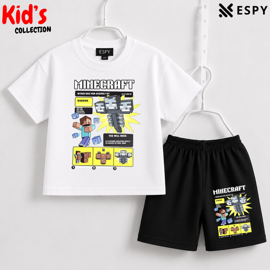 Premium Cotton Kids Co-Ord Set | Drop Shoulder T-Shirt & Shorts