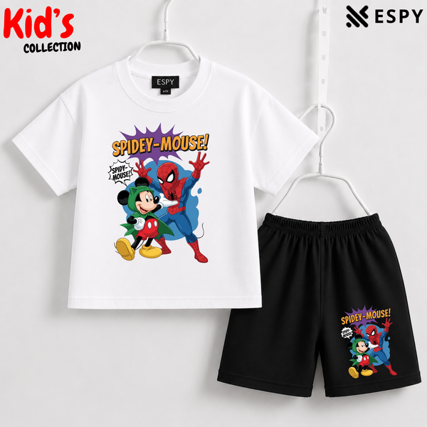 Premium Cotton Kids Co-Ord Set | Drop Shoulder T-Shirt & Shorts