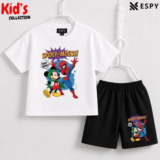 Premium Cotton Kids Co-Ord Set | Drop Shoulder T-Shirt & Shorts