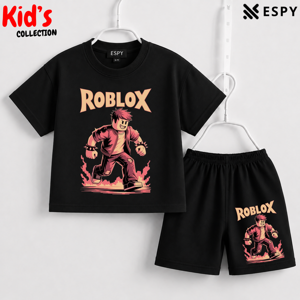 Premium Cotton Kids Co-Ord Set | Drop Shoulder T-Shirt & Shorts