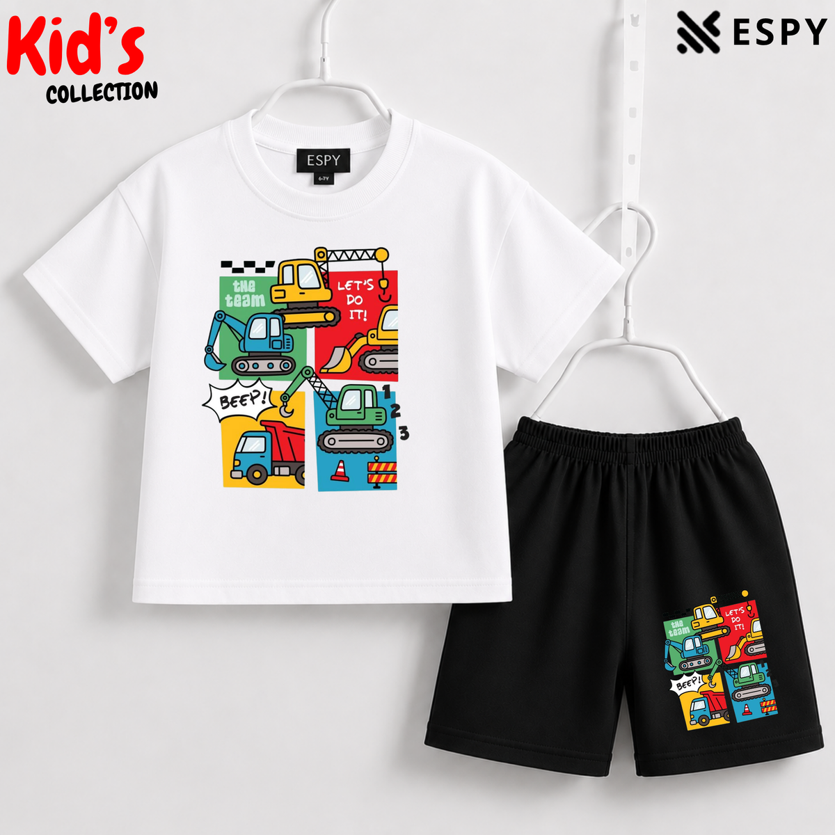 Premium Cotton Kids Co-Ord Set | Drop Shoulder T-Shirt & Shorts