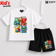 Premium Cotton Kids Co-Ord Set | Drop Shoulder T-Shirt & Shorts