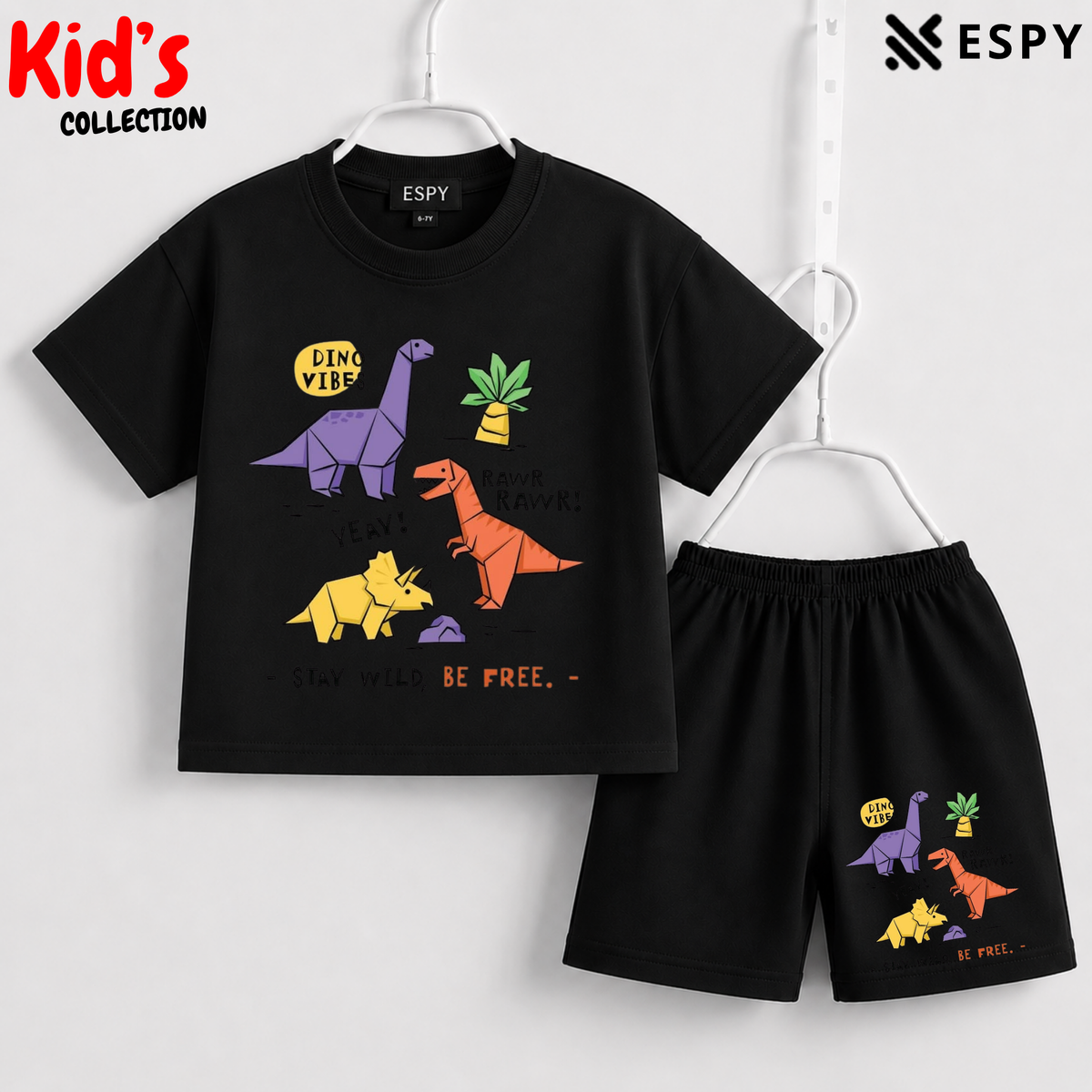 Premium Cotton Kids Co-Ord Set | Drop Shoulder T-Shirt & Shorts