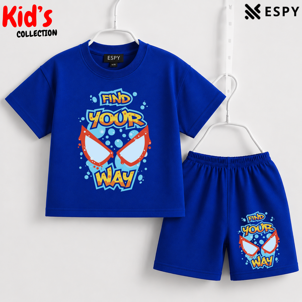 Premium Cotton Kids Co-Ord Set | Drop Shoulder T-Shirt & Shorts