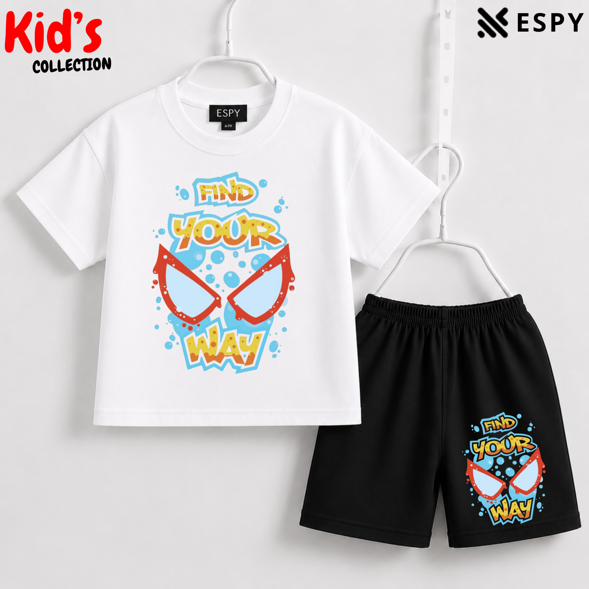 Premium Cotton Kids Co-Ord Set | Drop Shoulder T-Shirt & Shorts