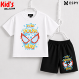 Premium Cotton Kids Co-Ord Set | Drop Shoulder T-Shirt & Shorts