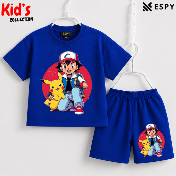 Premium Cotton Kids Co-Ord Set | Drop Shoulder T-Shirt & Shorts
