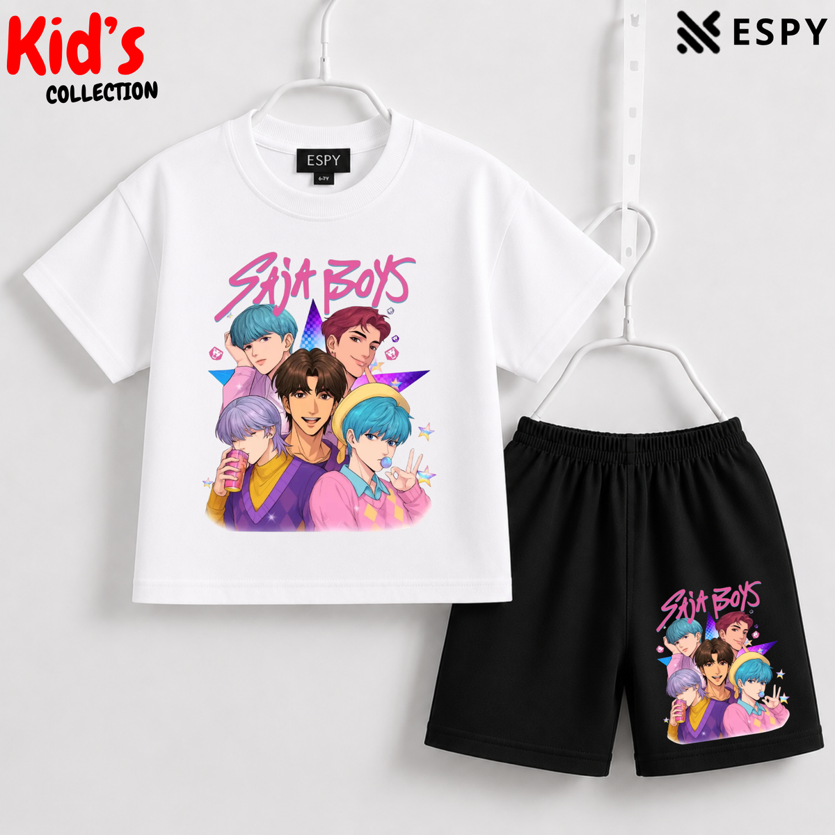 Premium Cotton Kids Co-Ord Set | Drop Shoulder T-Shirt & Shorts