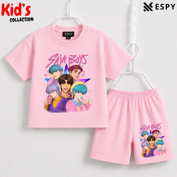 Premium Cotton Kids Co-Ord Set | Drop Shoulder T-Shirt & Shorts