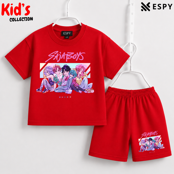 Premium Cotton Kids Co-Ord Set | Drop Shoulder T-Shirt & Shorts