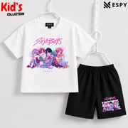 Premium Cotton Kids Co-Ord Set | Drop Shoulder T-Shirt & Shorts