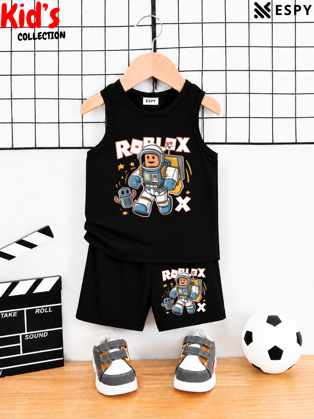 Kids Cotton Tank Top and Shorts Set for Boys & Girls