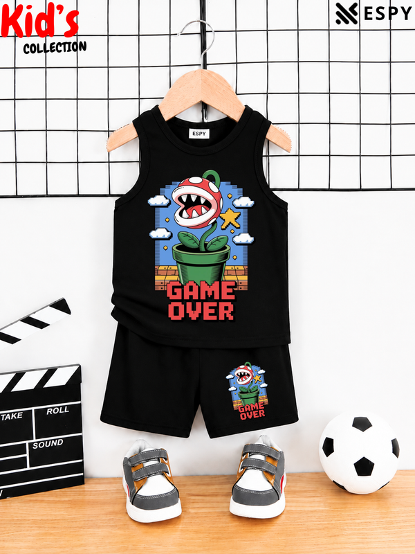 Kids Cotton Tank Top and Shorts Set for Boys & Girls