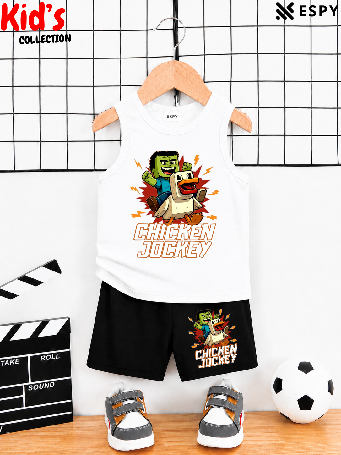 Kids Cotton Tank Top and Shorts Set for Boys & Girls