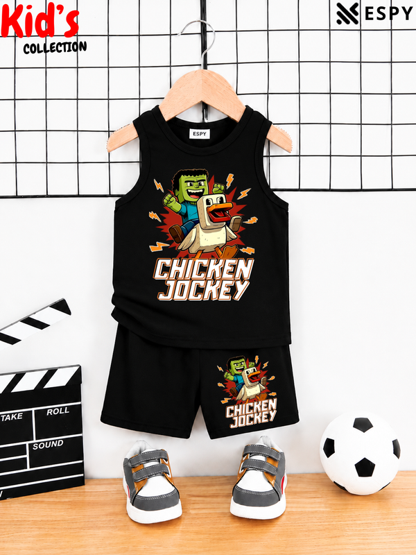 Kids Cotton Tank Top and Shorts Set for Boys & Girls