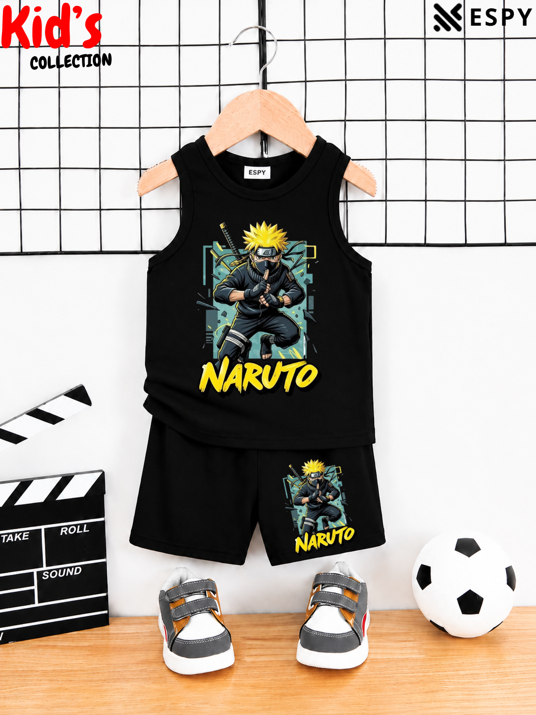 Kids Cotton Tank Top and Shorts Set for Boys & Girls