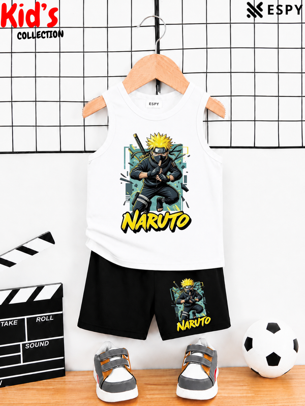 Kids Cotton Tank Top and Shorts Set for Boys & Girls