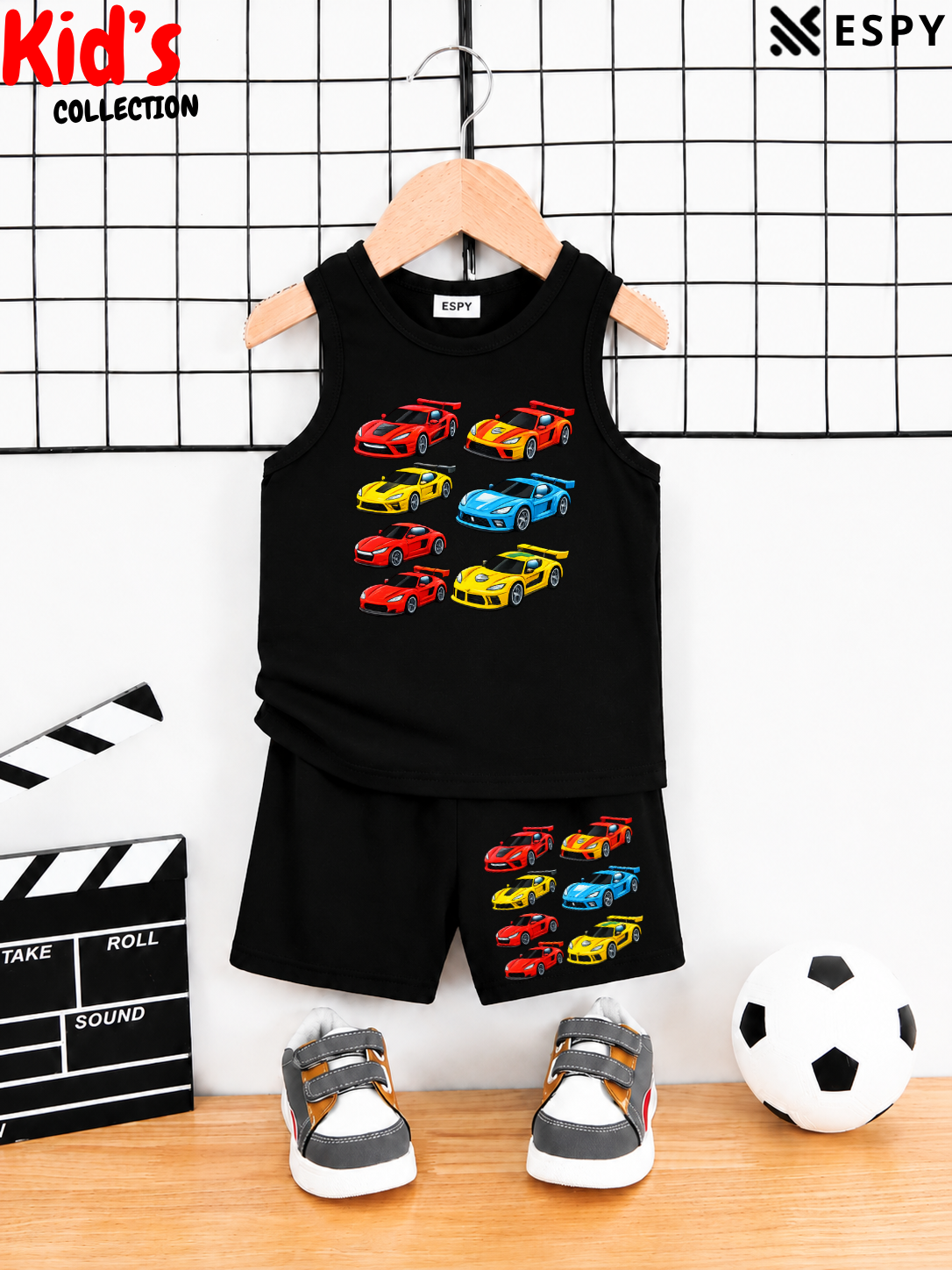 Kids Cotton Tank Top and Shorts Set for Boys & Girls