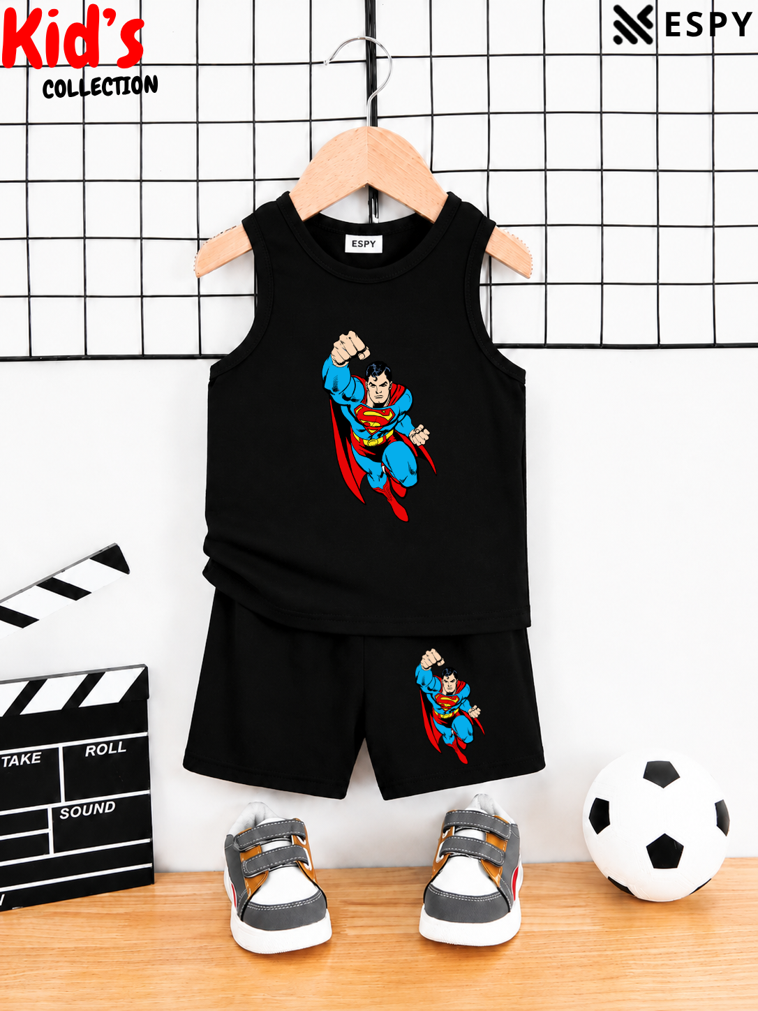Kids Cotton Tank Top and Shorts Set for Boys & Girls