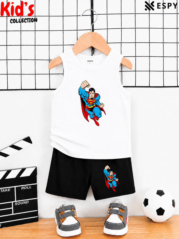 Kids Cotton Tank Top and Shorts Set for Boys & Girls