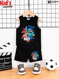 Kids Cotton Tank Top and Shorts Set for Boys & Girls
