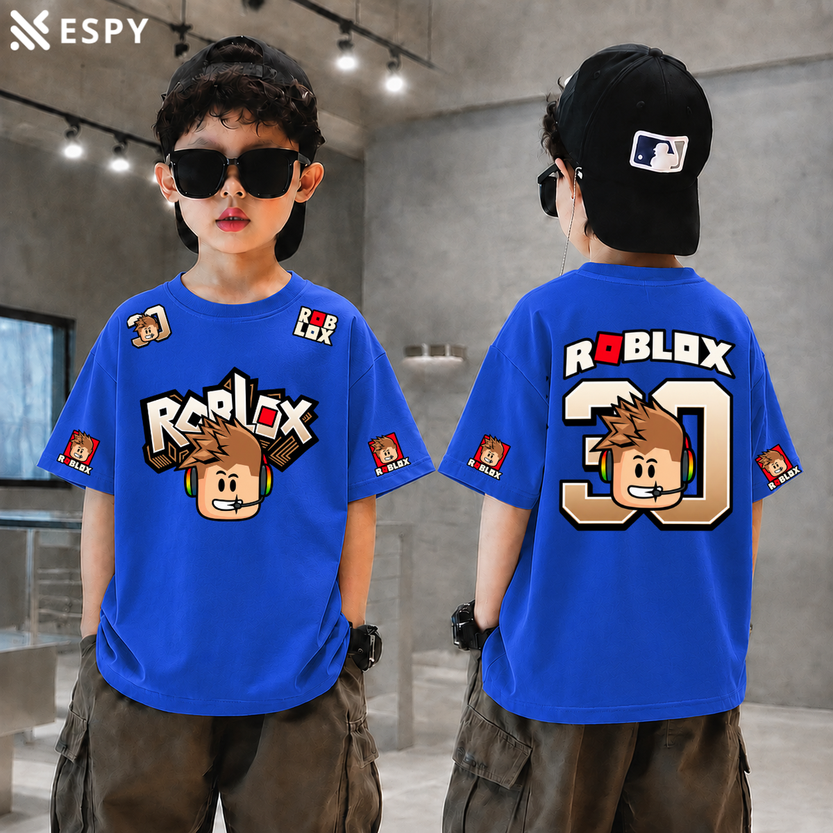 Trendy Kids Gaming Avatar Drop Shoulder T-Shirt