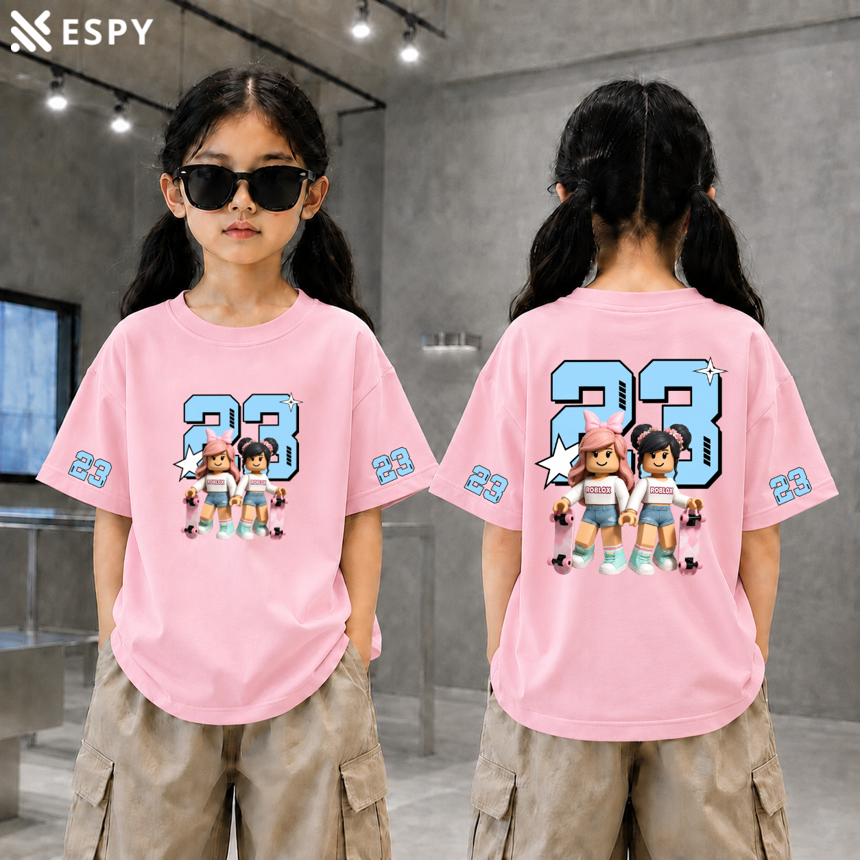 Trendy Kids Drop Shoulder T-Shirt – Premium Quality