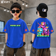 Trendy Kids Neon Gaming Squad Drop Shoulder T-Shirt