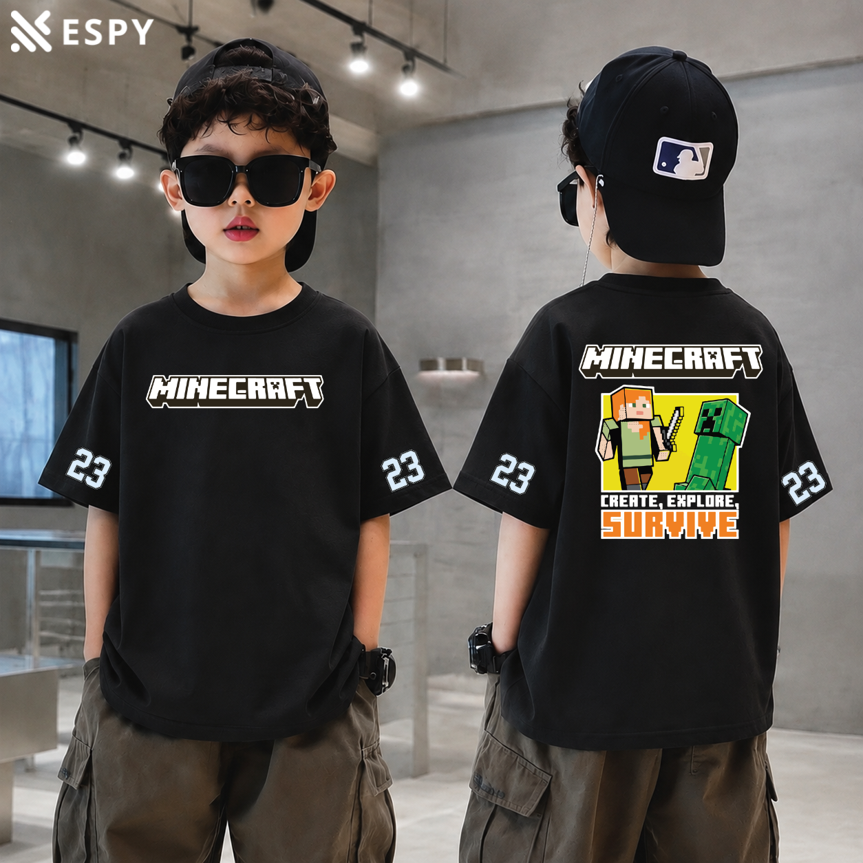 Trendy Kids Drop Shoulder T-Shirt – Premium Quality