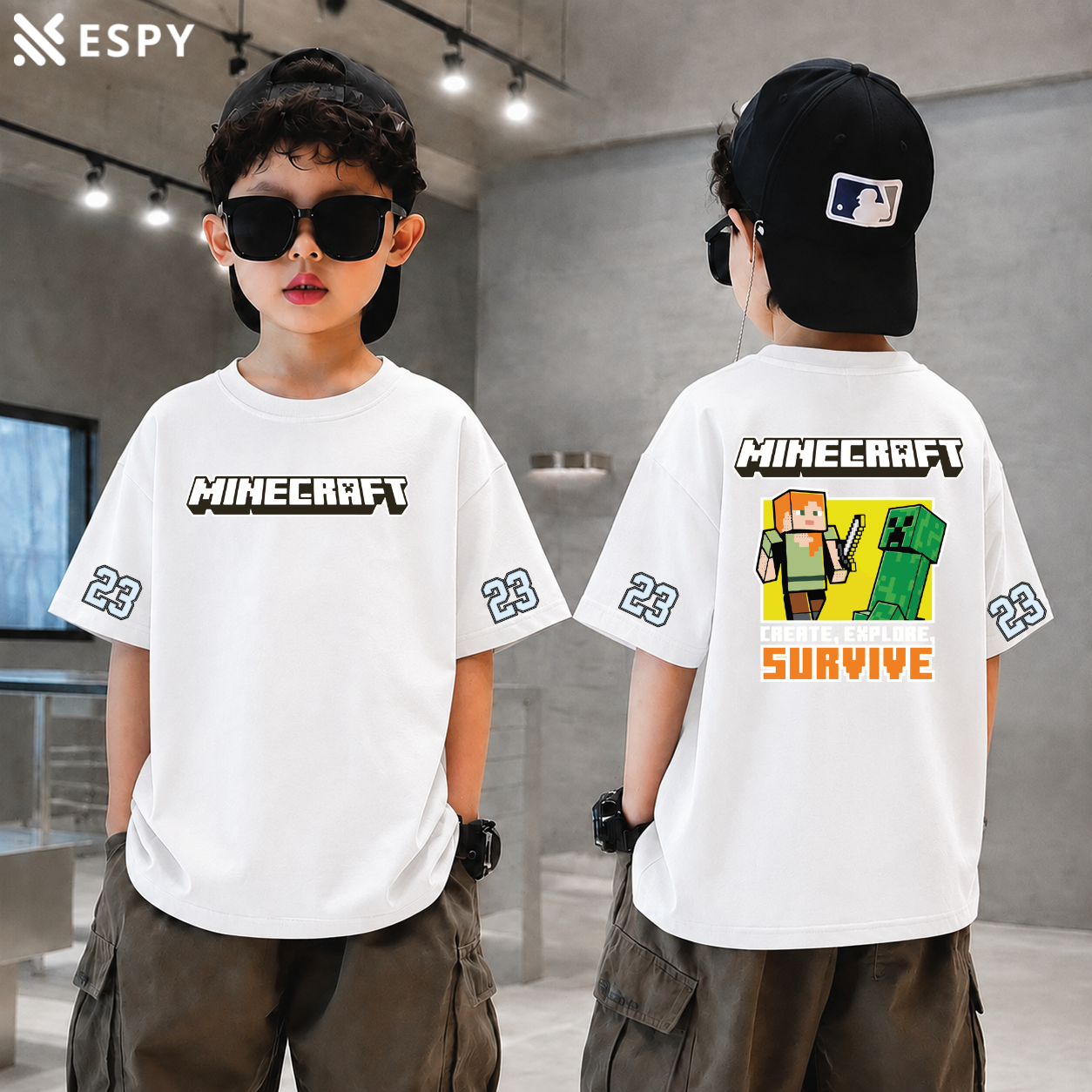 Trendy Kids Drop Shoulder T-Shirt – Premium Quality
