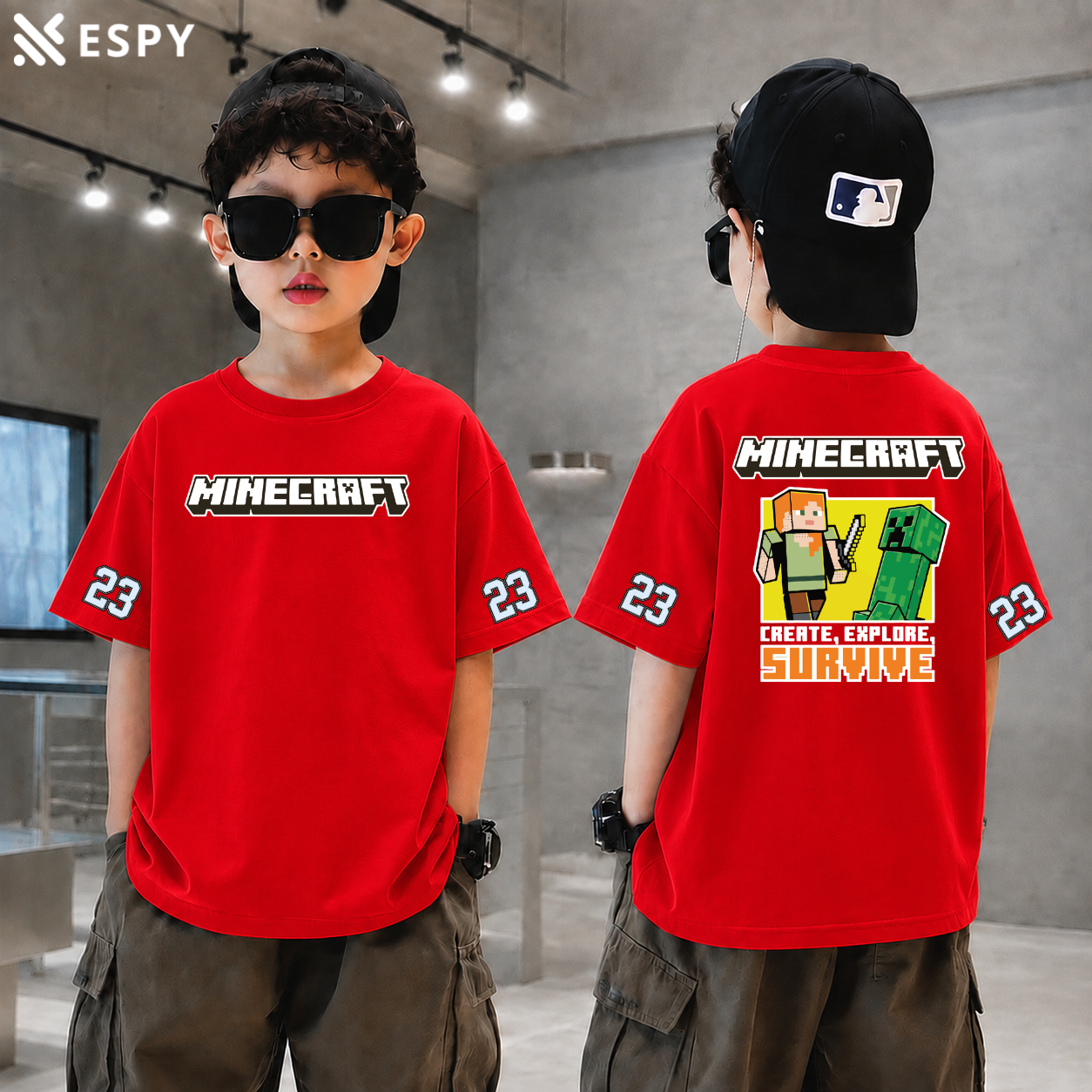Trendy Kids Drop Shoulder T-Shirt – Premium Quality