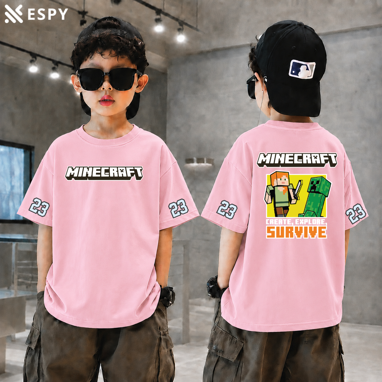 Trendy Kids Drop Shoulder T-Shirt – Premium Quality