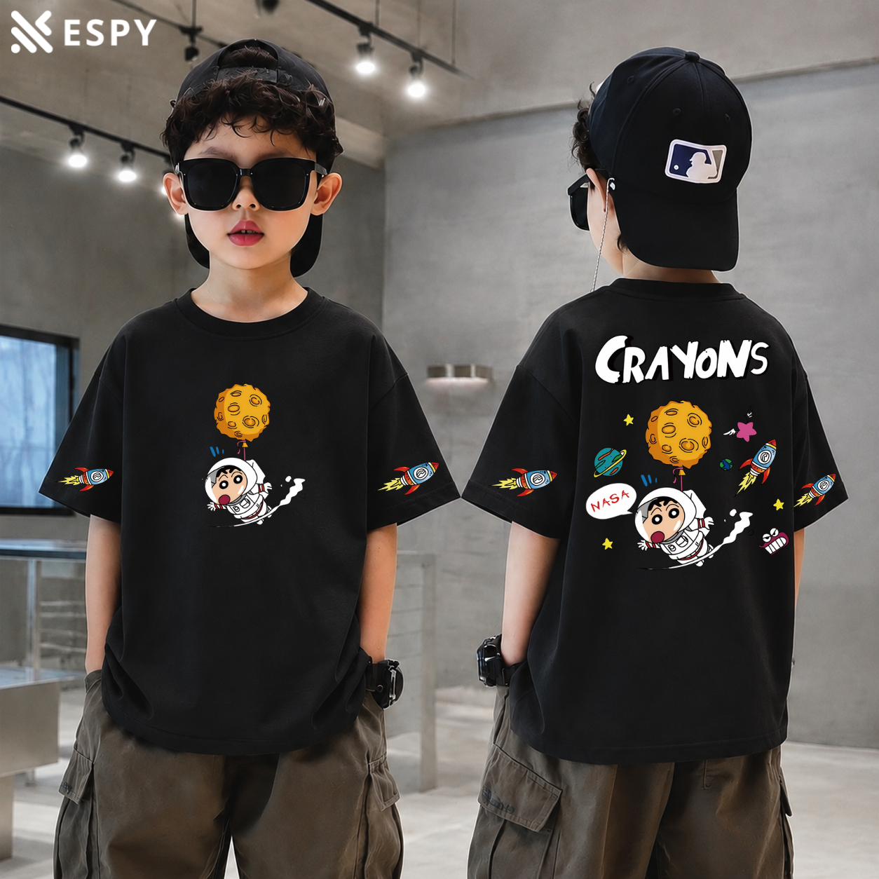 Trendy Kids Drop Shoulder T-Shirt – Premium Quality