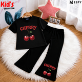 Trendy Kids 2-Piece Outfit Set – Top & Black Flared Pants