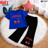 Trendy Kids 2-Piece Outfit Set – Top & Black Flared Pants