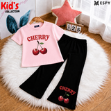 Trendy Kids 2-Piece Outfit Set – Top & Black Flared Pants
