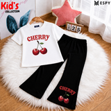 Trendy Kids 2-Piece Outfit Set – Top & Black Flared Pants