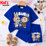 Kids Matching Drop Shoulder T-Shirt and Shorts Set