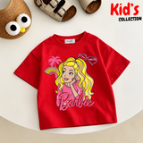 Kids Girls Barbie Drop Shoulder T-Shirt