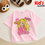 Kids Girls Barbie Drop Shoulder T-Shirt