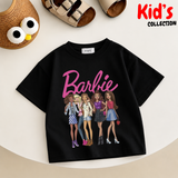 Kids Girls Barbie Drop Shoulder T-Shirt