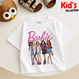 Kids Girls Barbie Drop Shoulder T-Shirt