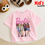 Kids Girls Barbie Drop Shoulder T-Shirt