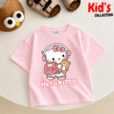 Kids Girls Hello kitty Drop Shoulder T-Shirt